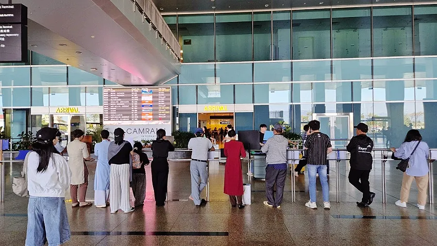 Passengers waiting to depart at Nha Trang Cam Ranh Airport
