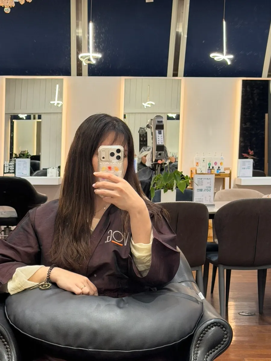 염색과 함께 진행한 모발 클리닉 준비 모습