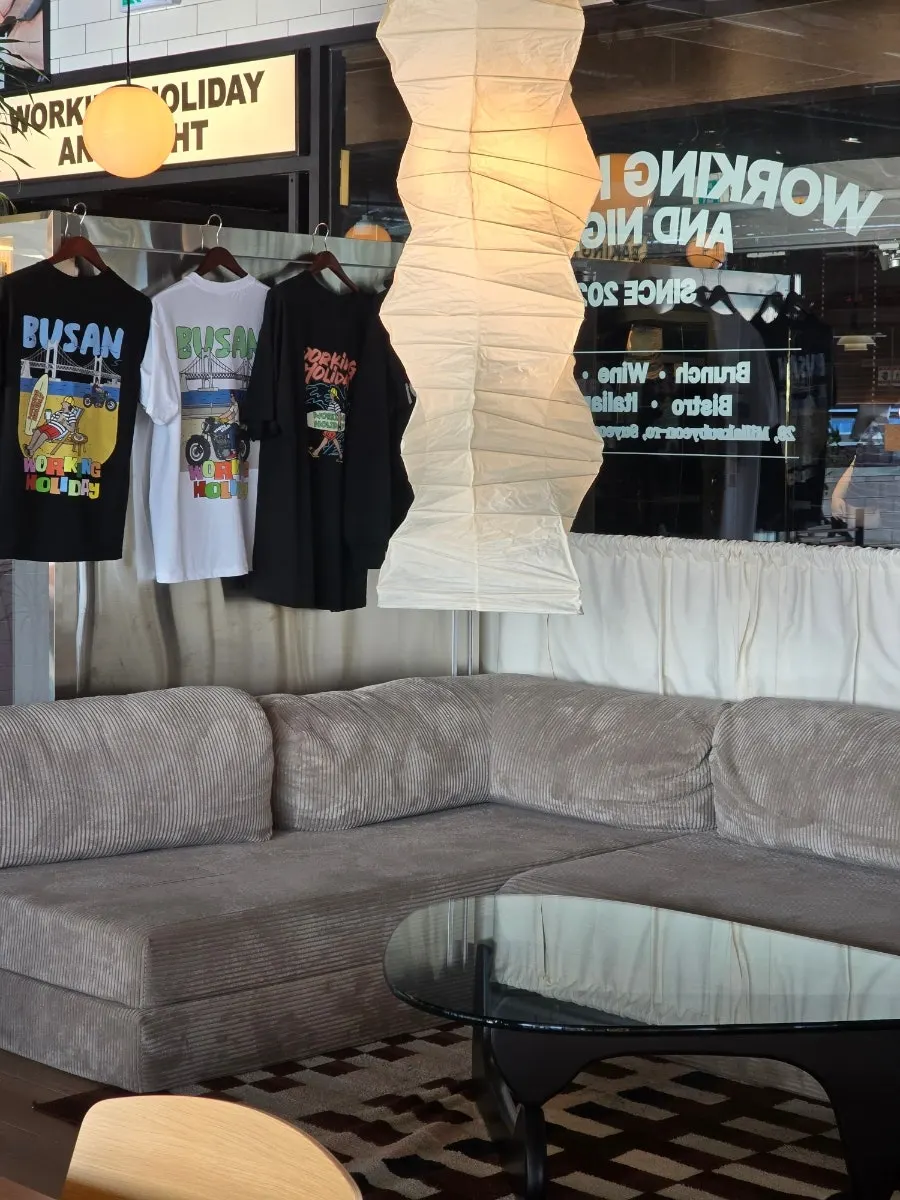 Self-service zone and a high chair