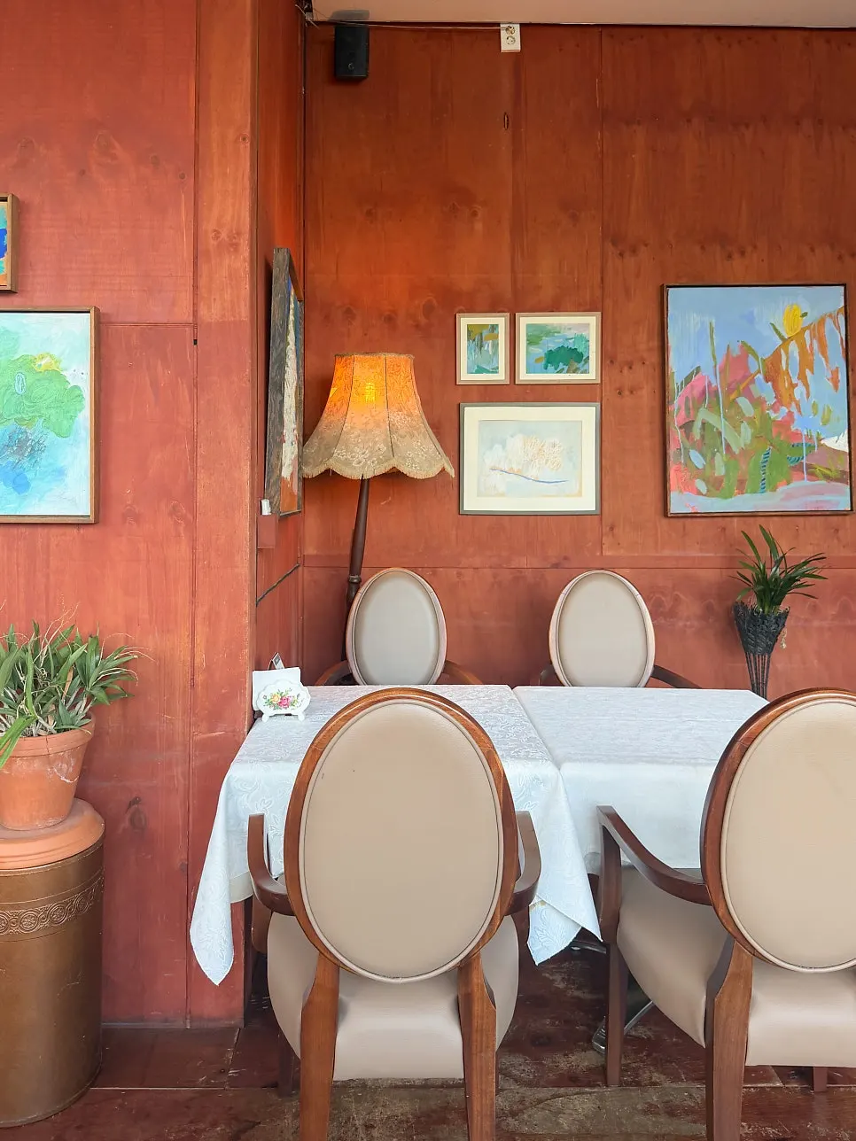 View of the terrace seating at Waltz and Dr. Mahn