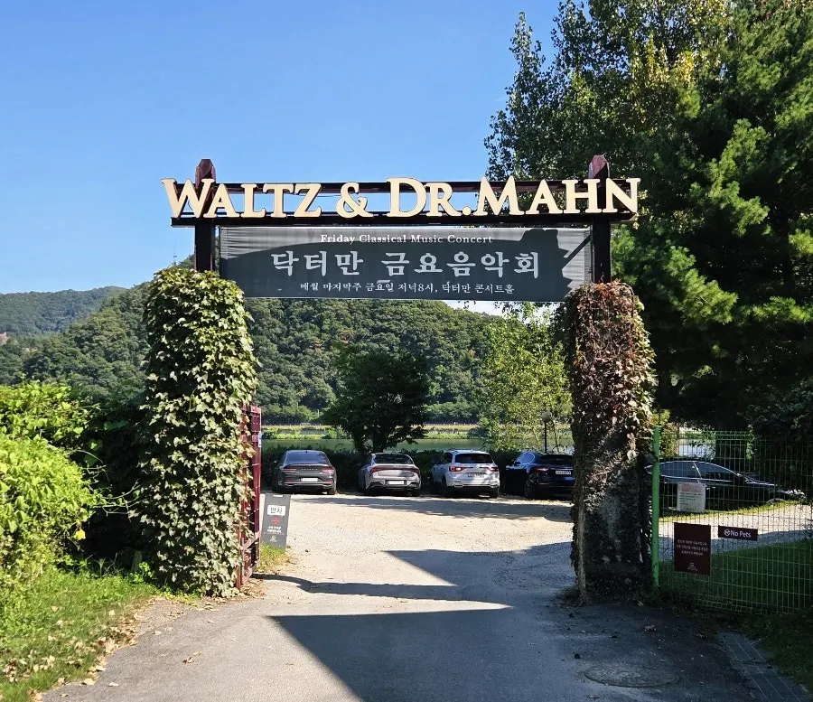 View of Waltz and Dr. Mahn's European-style building facing the Bukhangang river