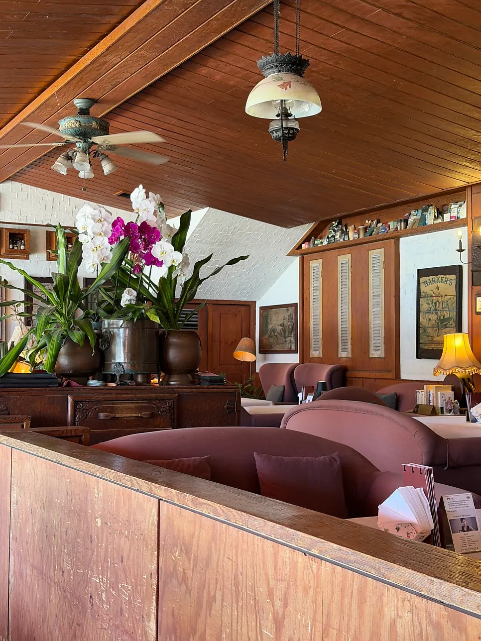 Main hall seating at Waltz and Dr. Mahn with a Bukhan River view