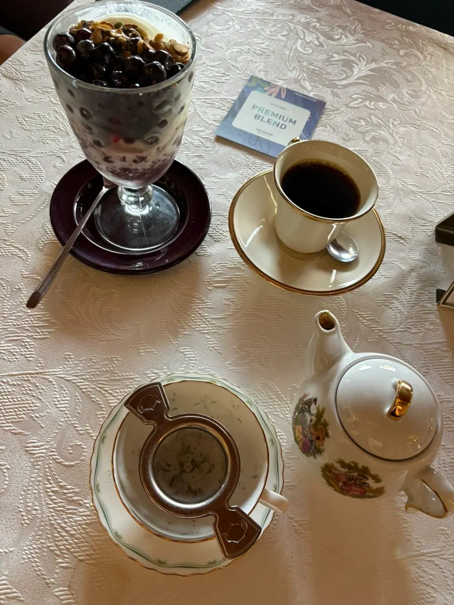 Classic café interior with an old European café feel