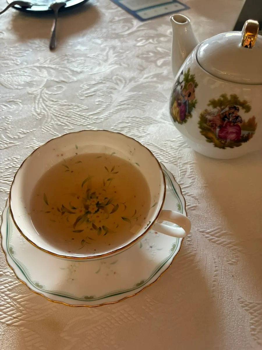 Drip coffee cup on the window table