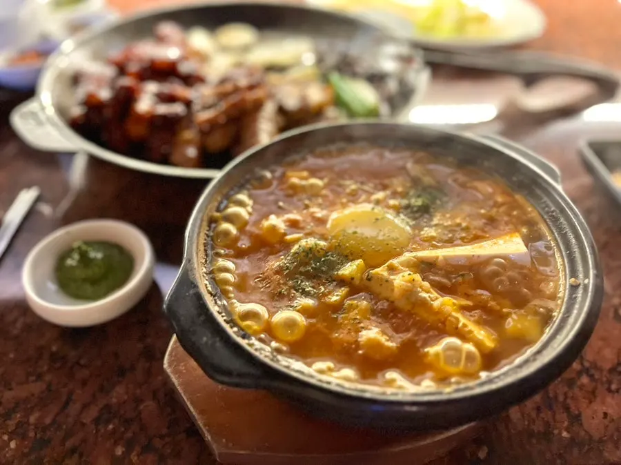 Doenjang risotto side dish at Wanbeoljip