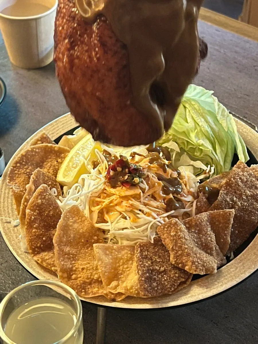 주문 전 아리계곡 테이블 모습