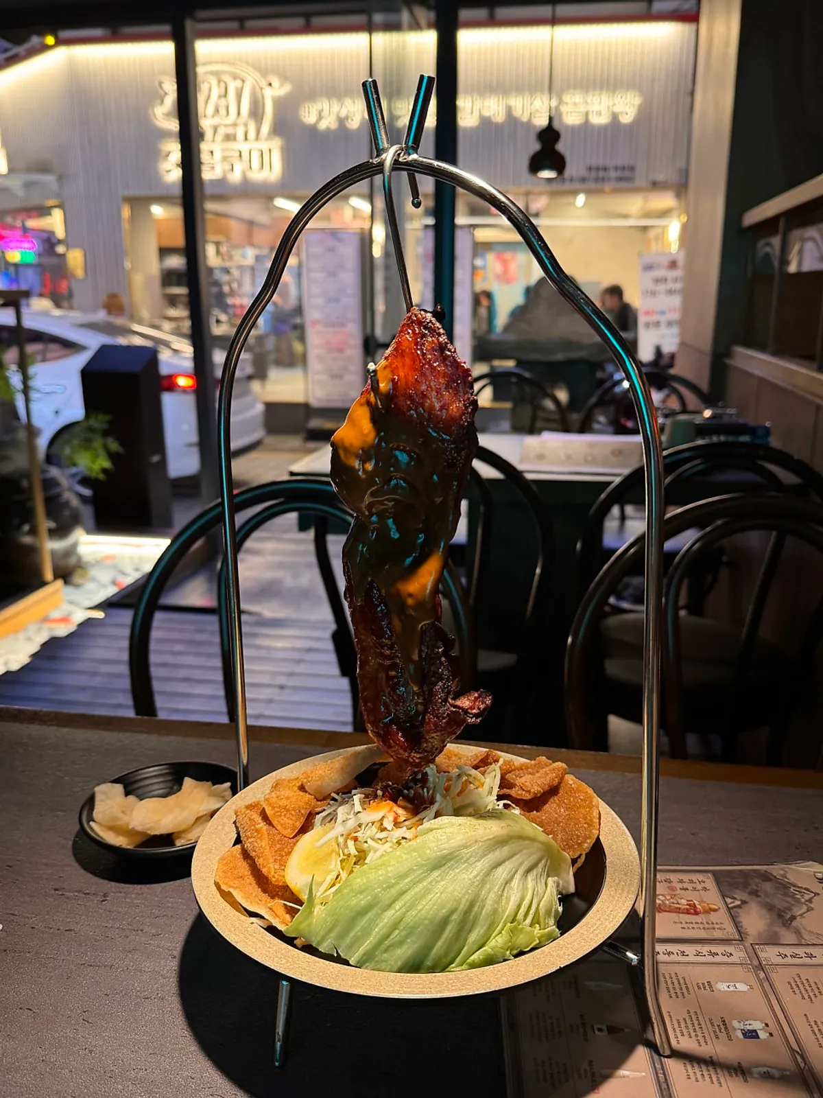 아리계곡 진흙오리전병 클로즈업