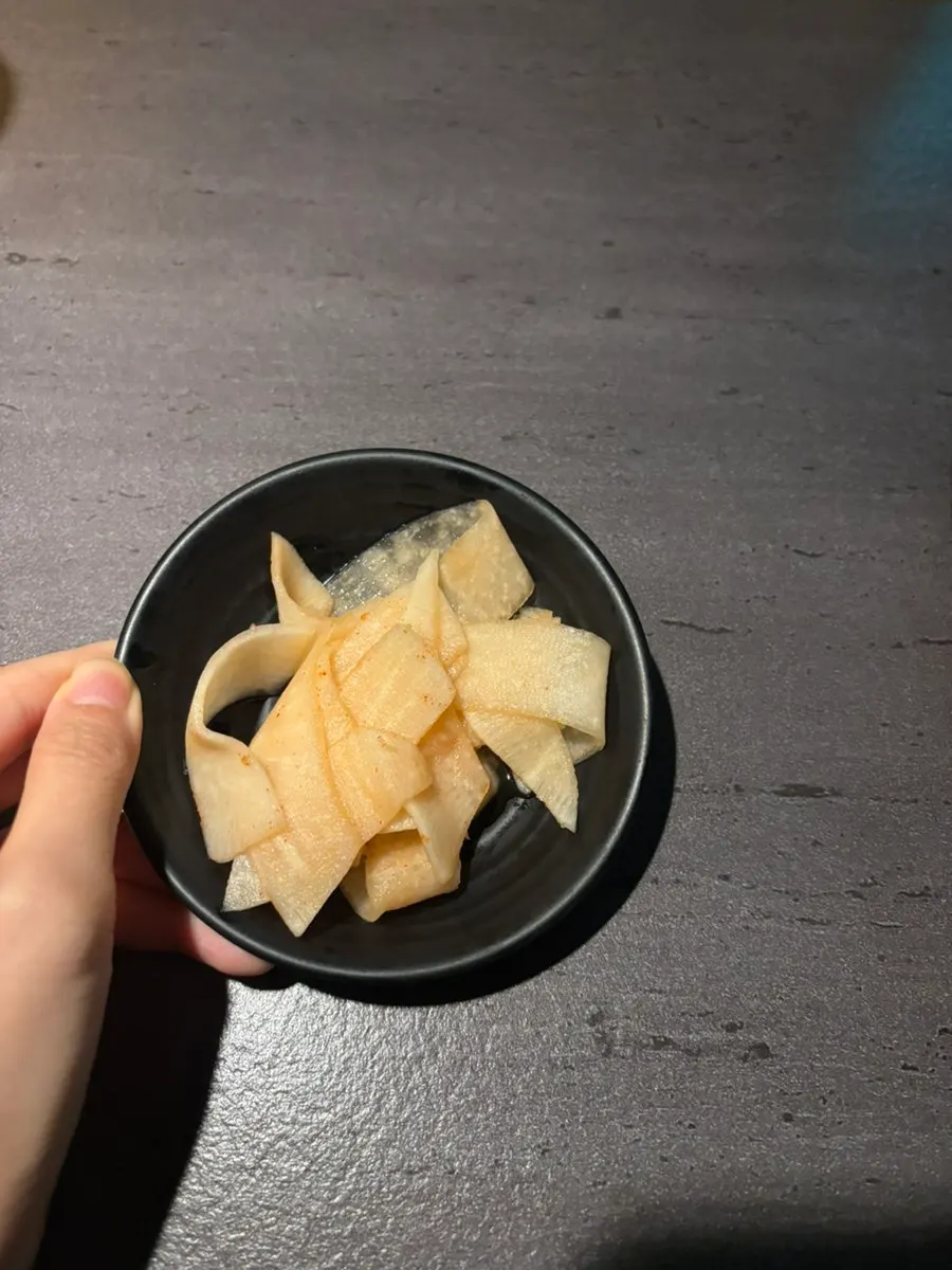 Glass noodles and broth from the chicken hot pot