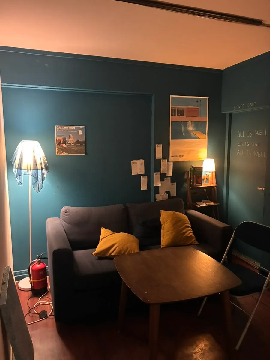Café space with soft sofa seating