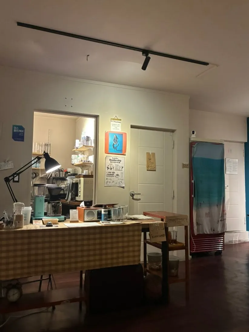 Restroom located inside the café