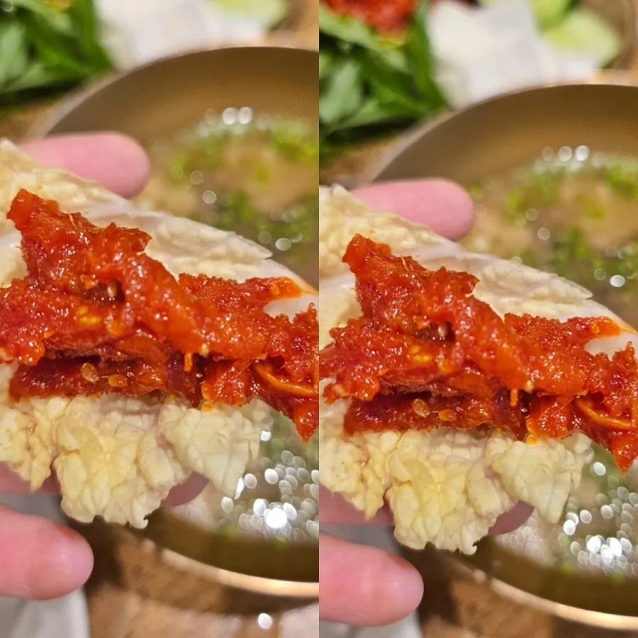 명태회무침 한 접시 클로즈업