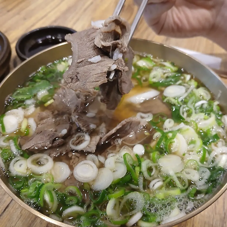 Korean beef in the gomtang special