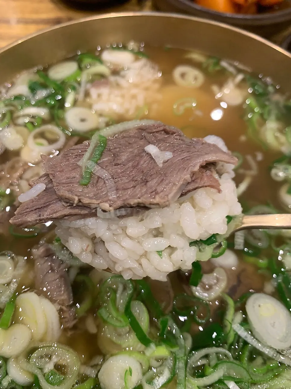 A gomtang meal set good for solo dining