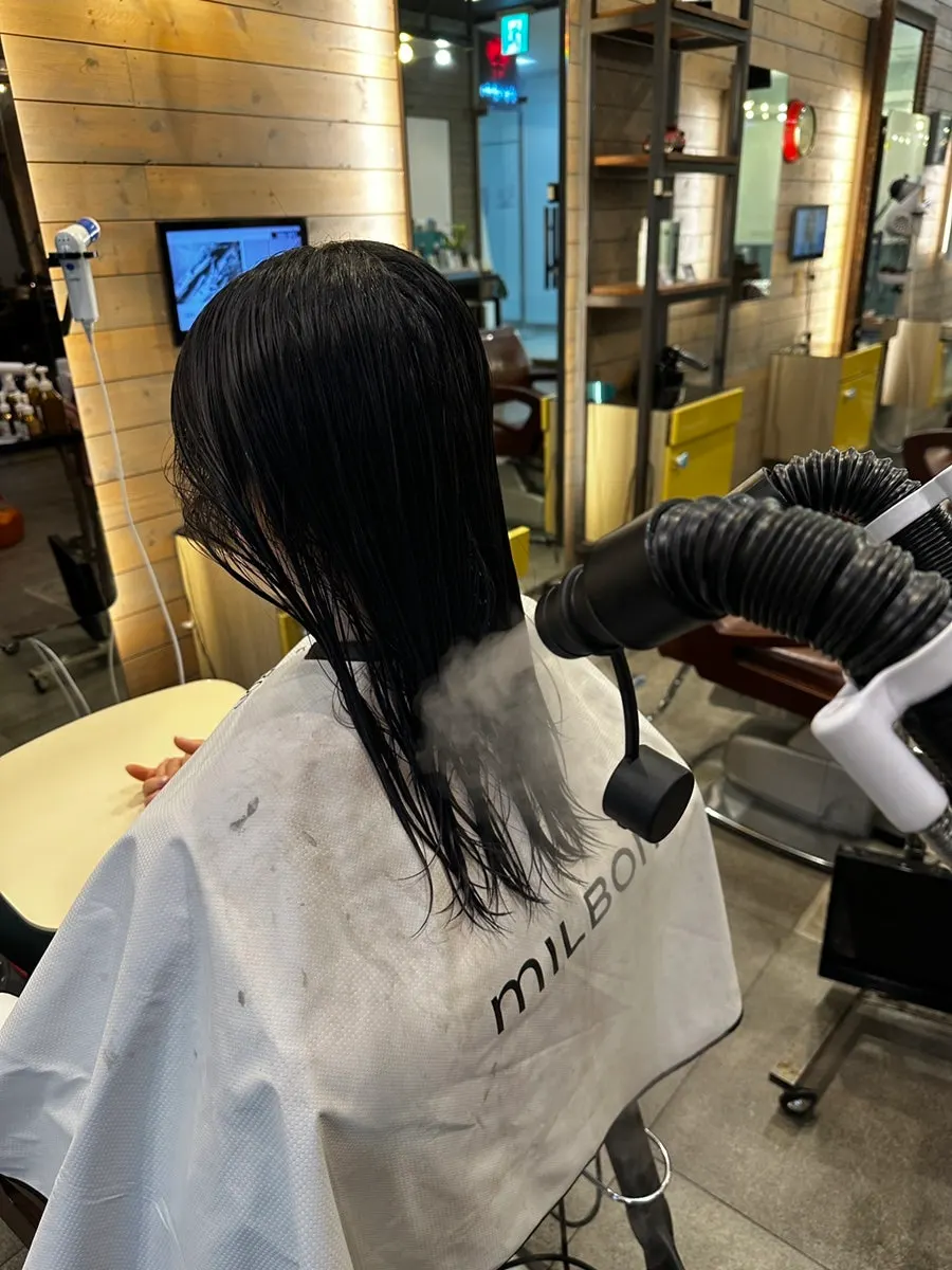 Hair feeling softer during the clinic treatment