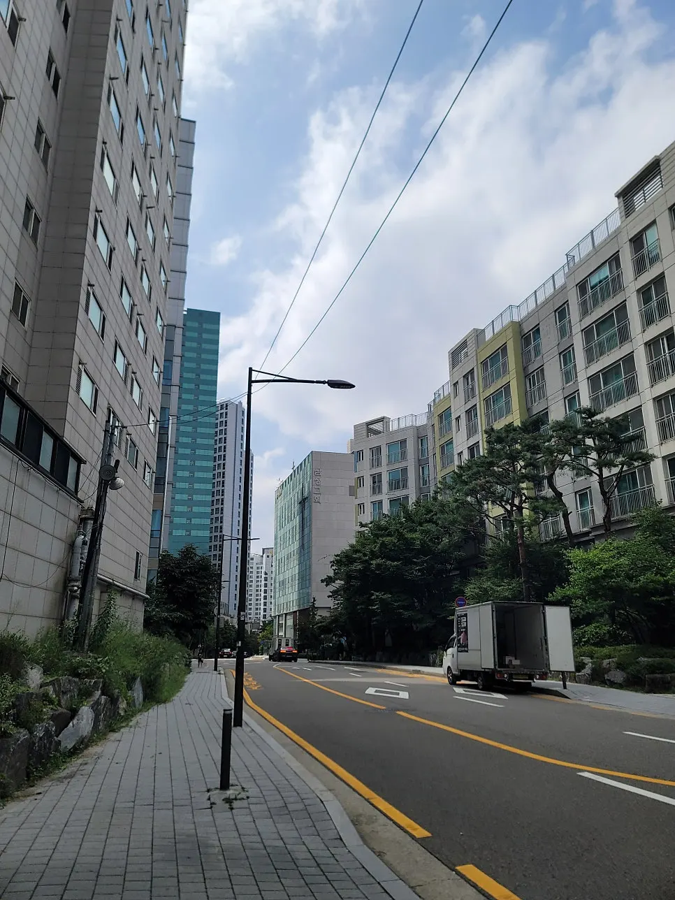 왕십리센트라스로 가는 거리 풍경