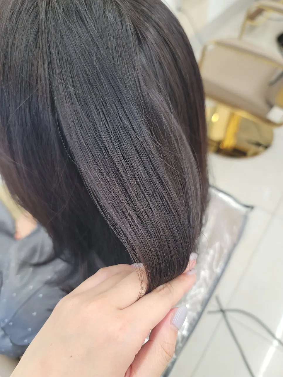 클리닉 마친 뒤 차분해진 머릿결