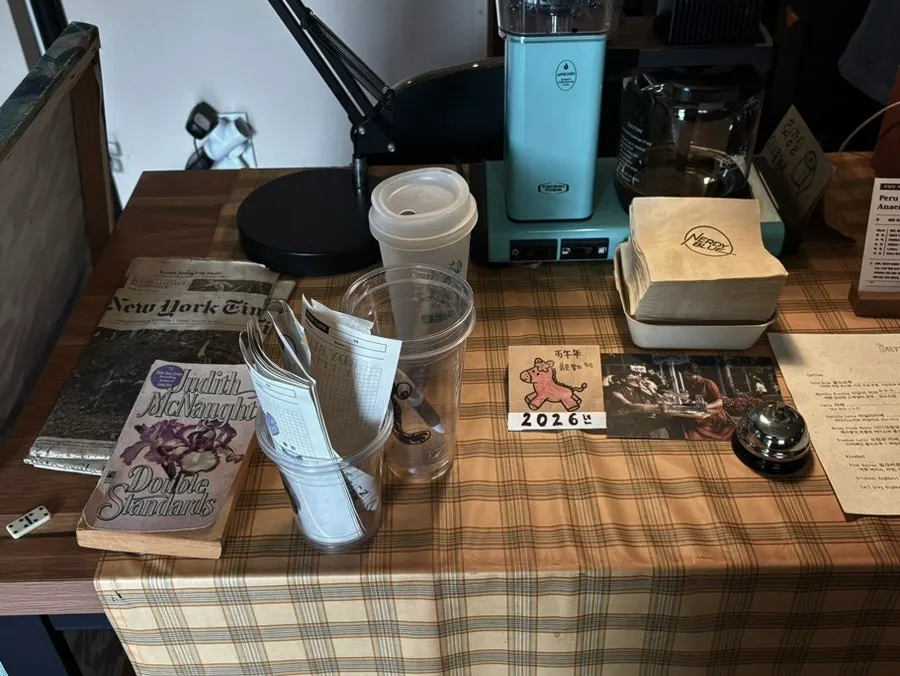 Atmospheric little props placed around the store