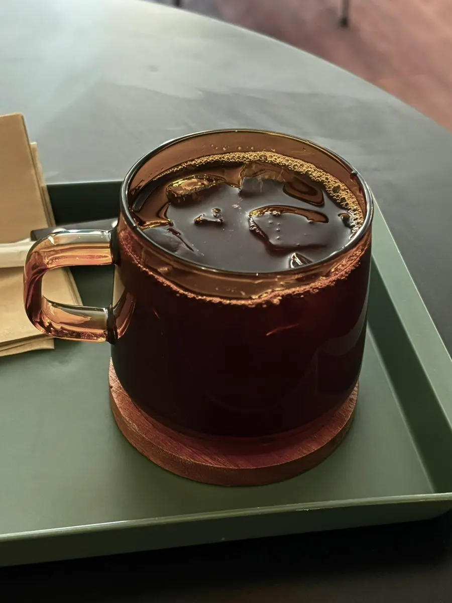 Coffee of the month served with a bean information card