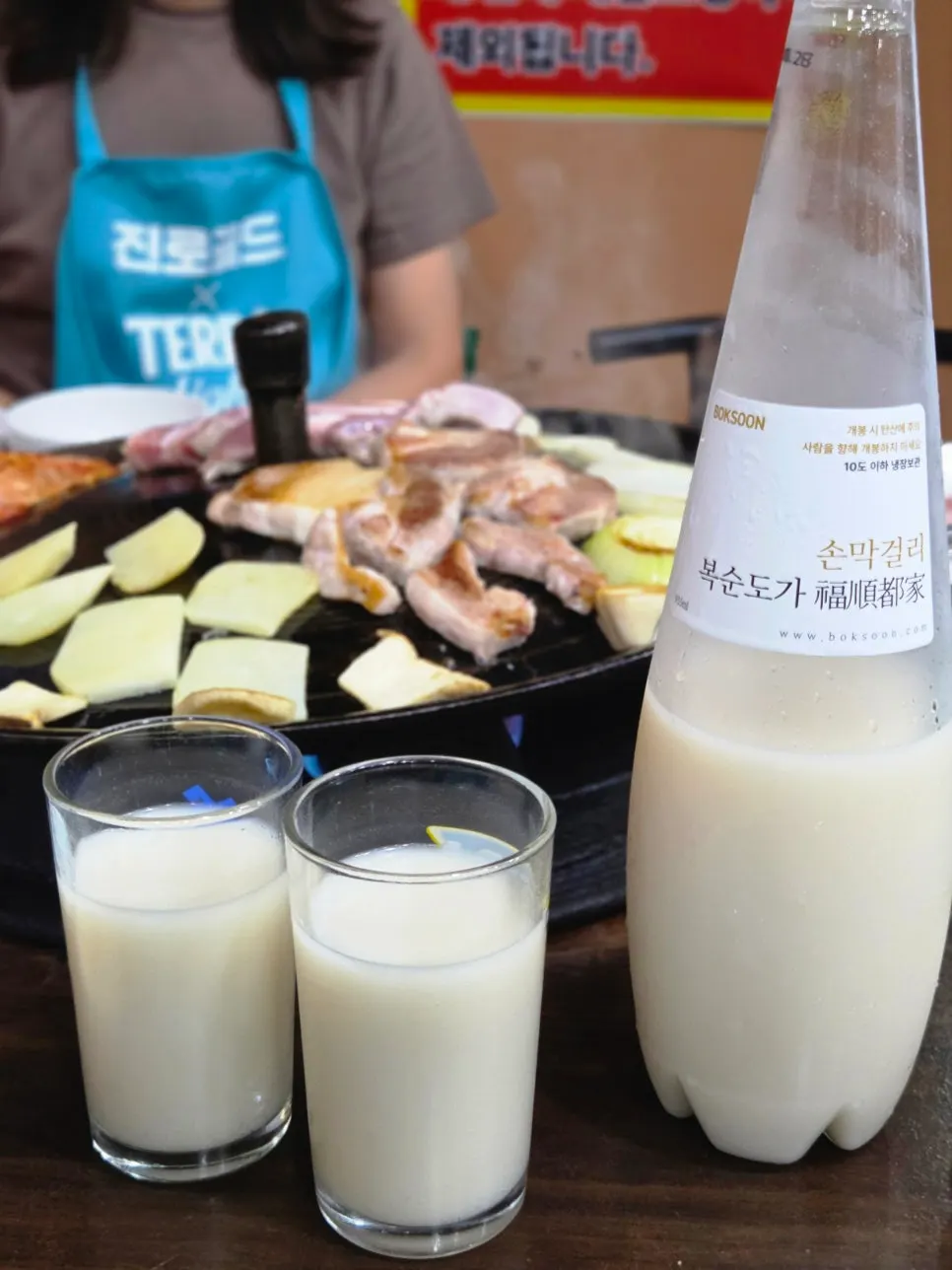 Boksoondoga makgeolli brought in thanks to corkage-free policy