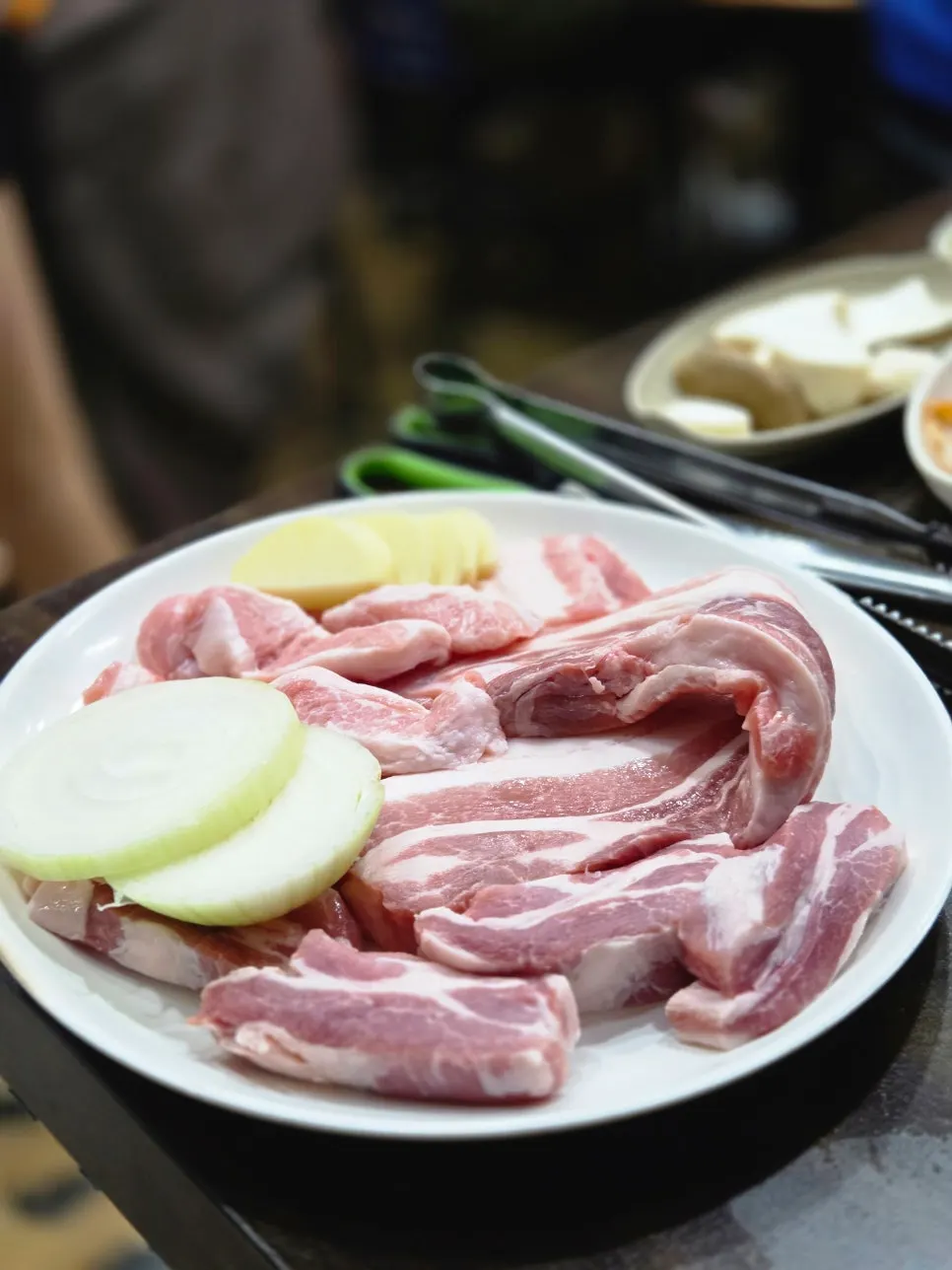 Order details for raw pork belly and gabrisal