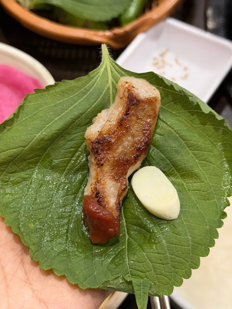 살코기 비율이 높은 갈매기살 구이