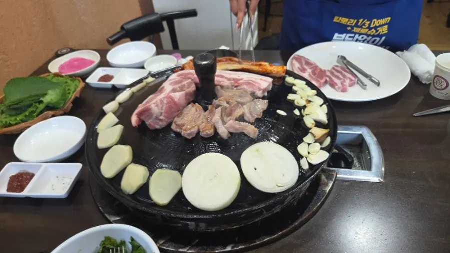 구워 먹는 두툼한 목살