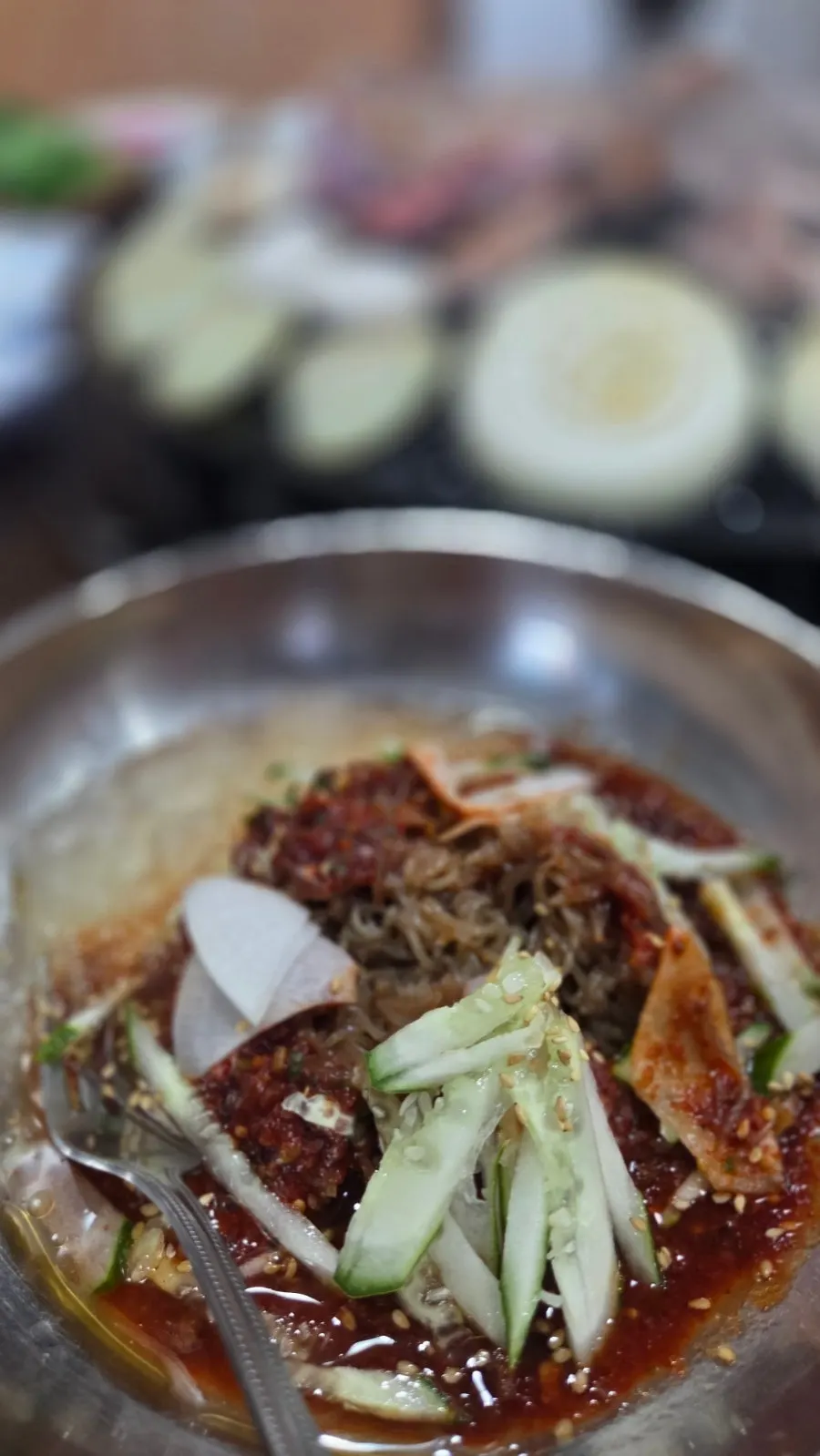 목살 식사의 마무리 메뉴