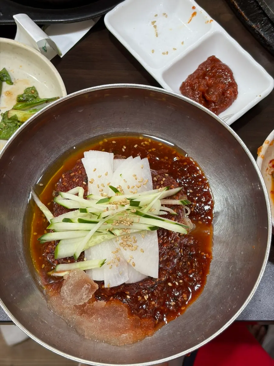 Water naengmyeon with cold broth