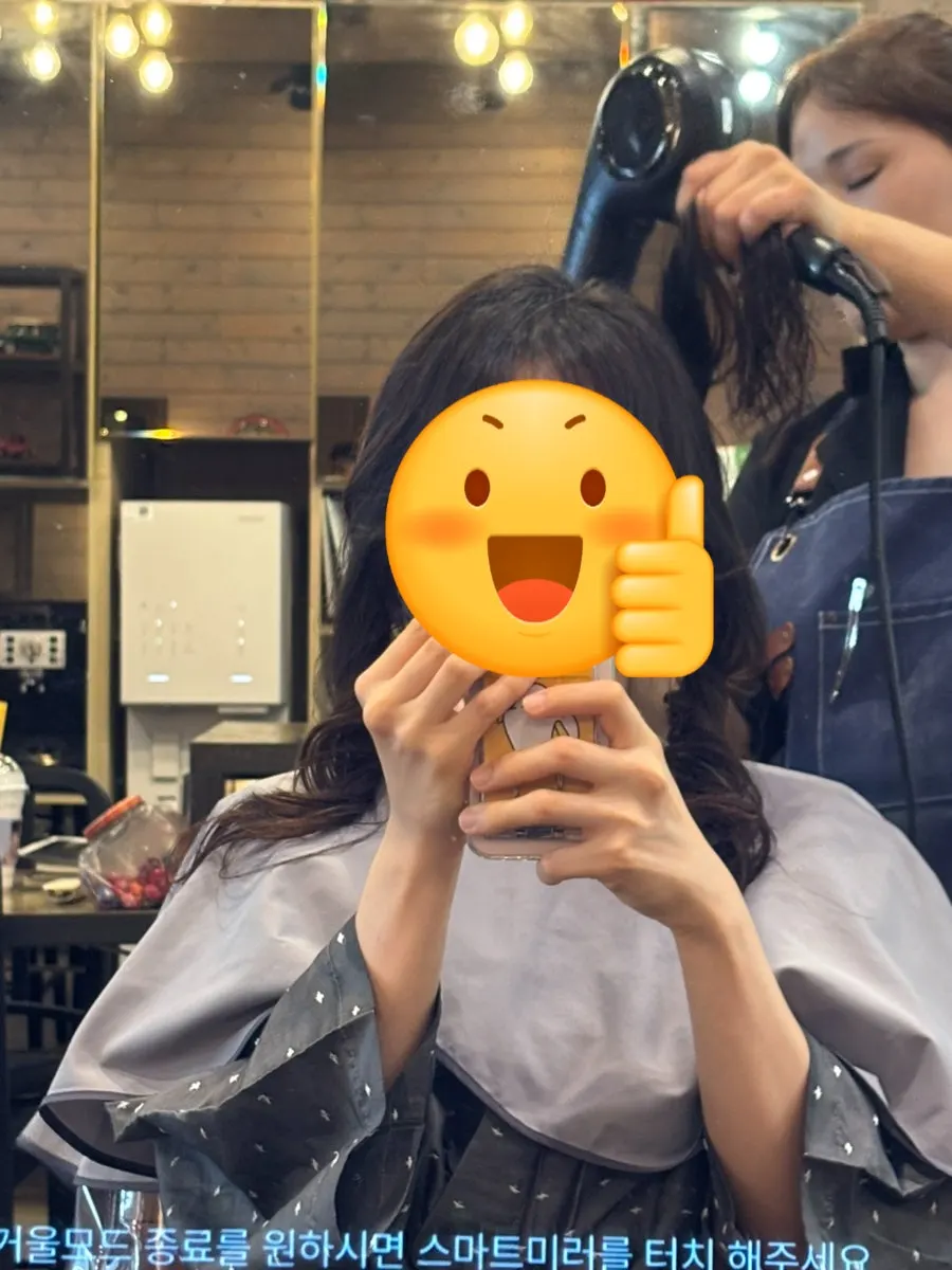 샴푸 후 머리를 말리는 과정