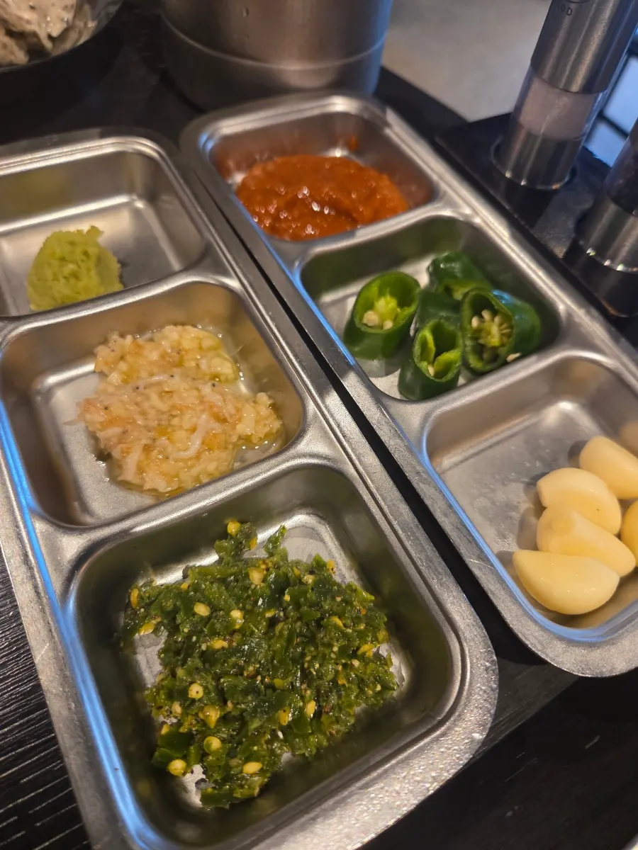 Yuzu pepper pesto and other sauces