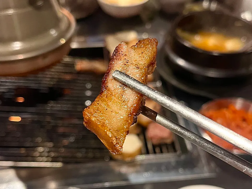 Meat and grilled mushrooms on a plate