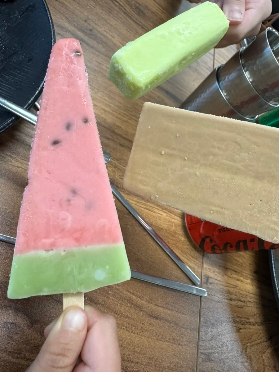 Free ice cream served after the meal
