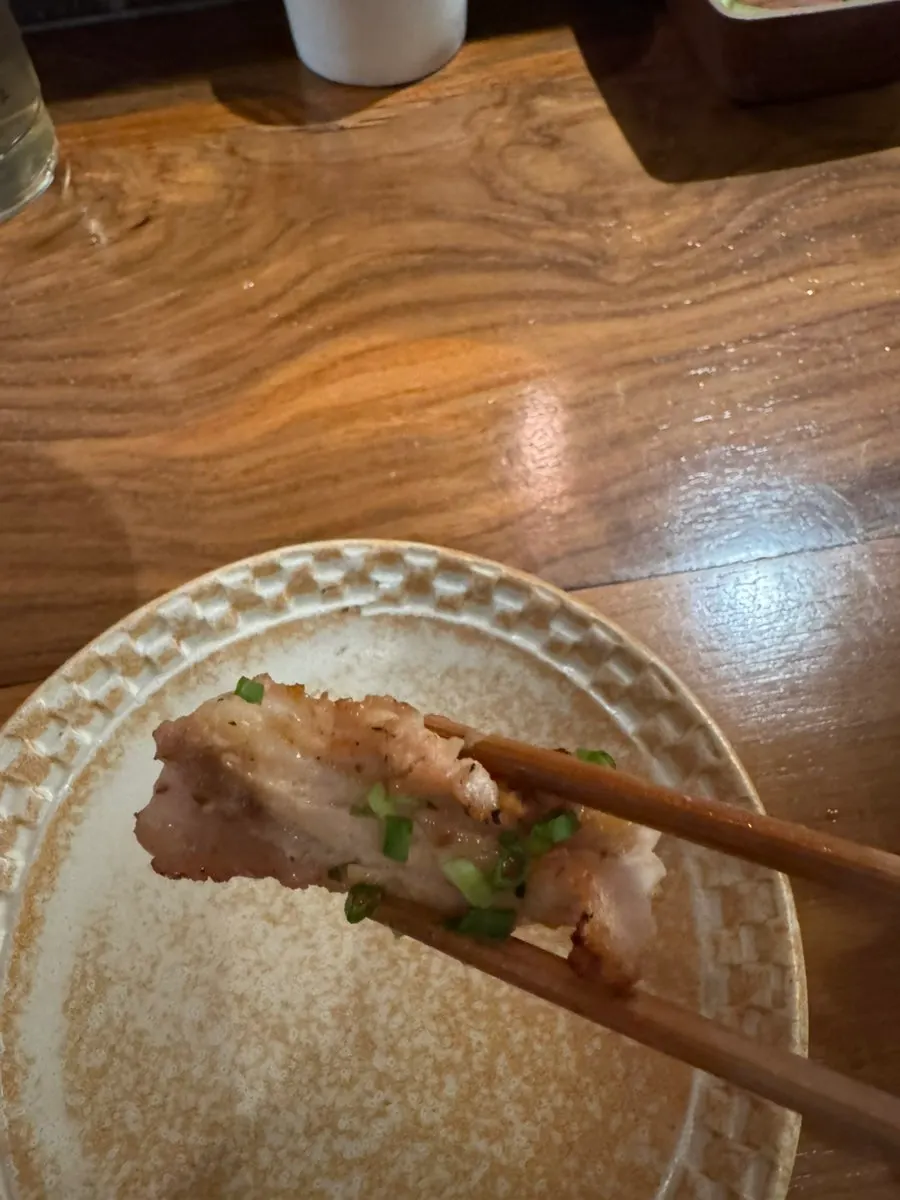 숯불 위 가슴물렁뼈와 안창살