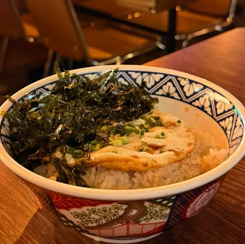 Soy butter egg rice mixed together