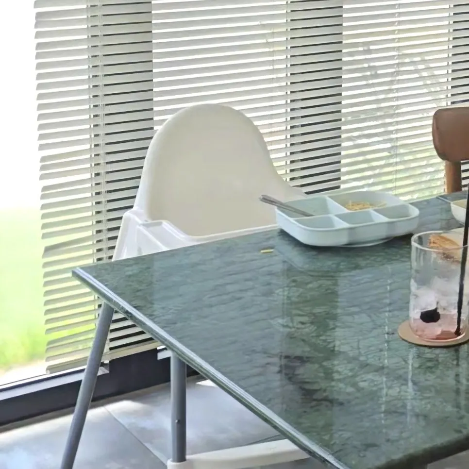 Kid-friendly amenities including baby chairs and a diaper-changing station