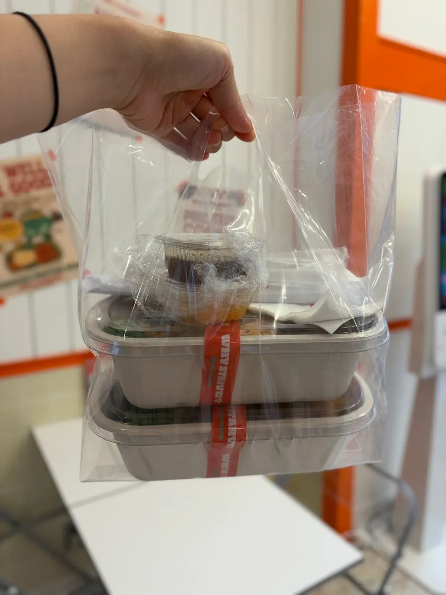 Protein box salad packed as a meal box