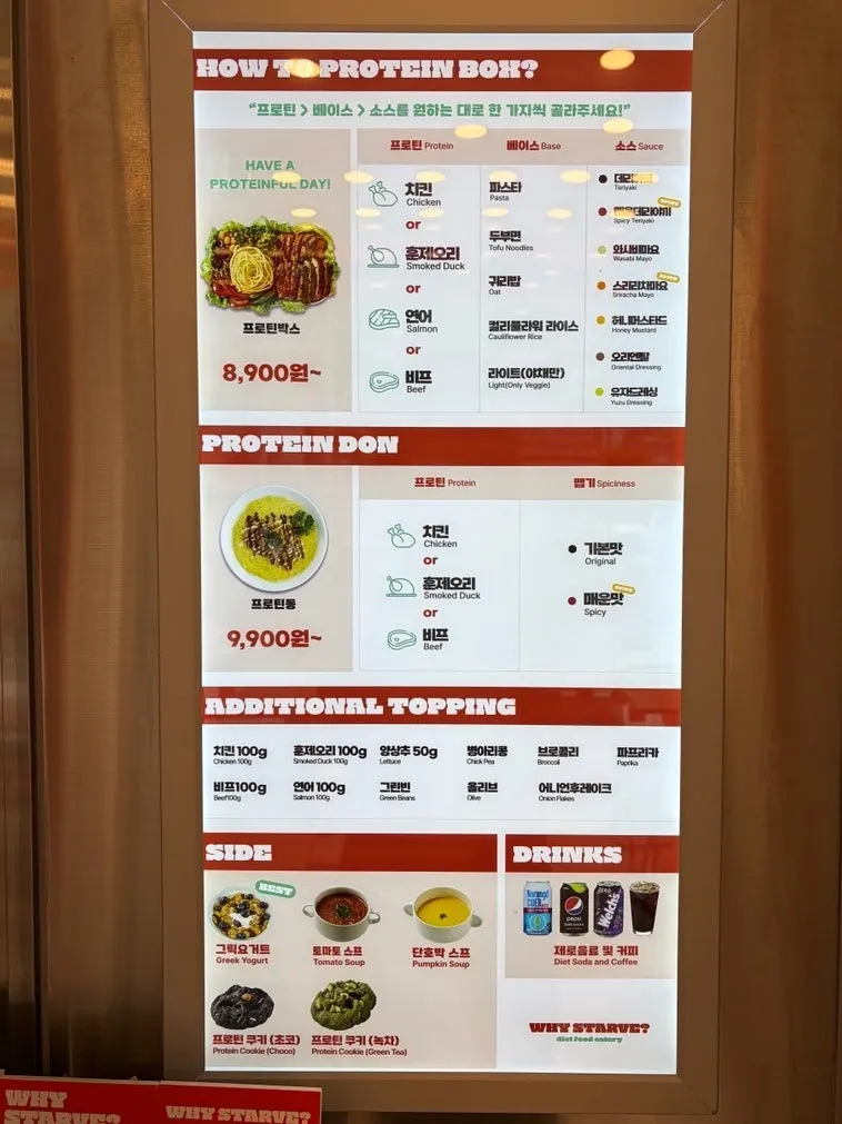 Kiosk ordering process for selecting menu and sauce