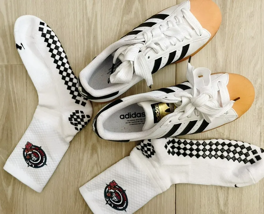WINABLE custom socks styled with sneakers