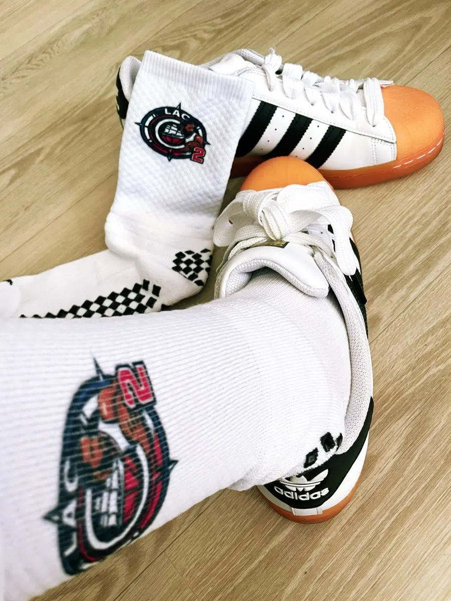 Logo placement on WINABLE Custom Sports Socks