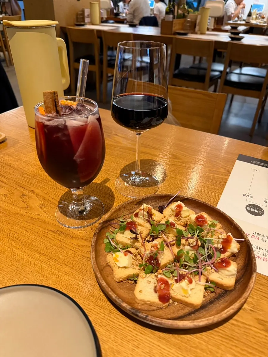 A plate of fruit cheese toast snack