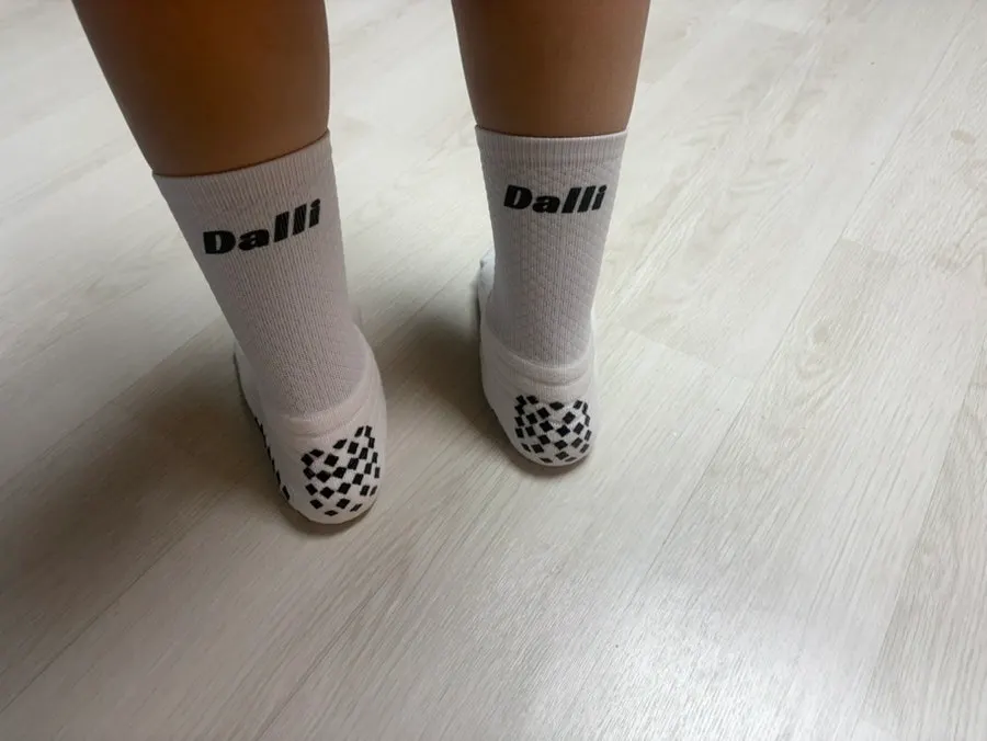 Custom sports socks worn while running