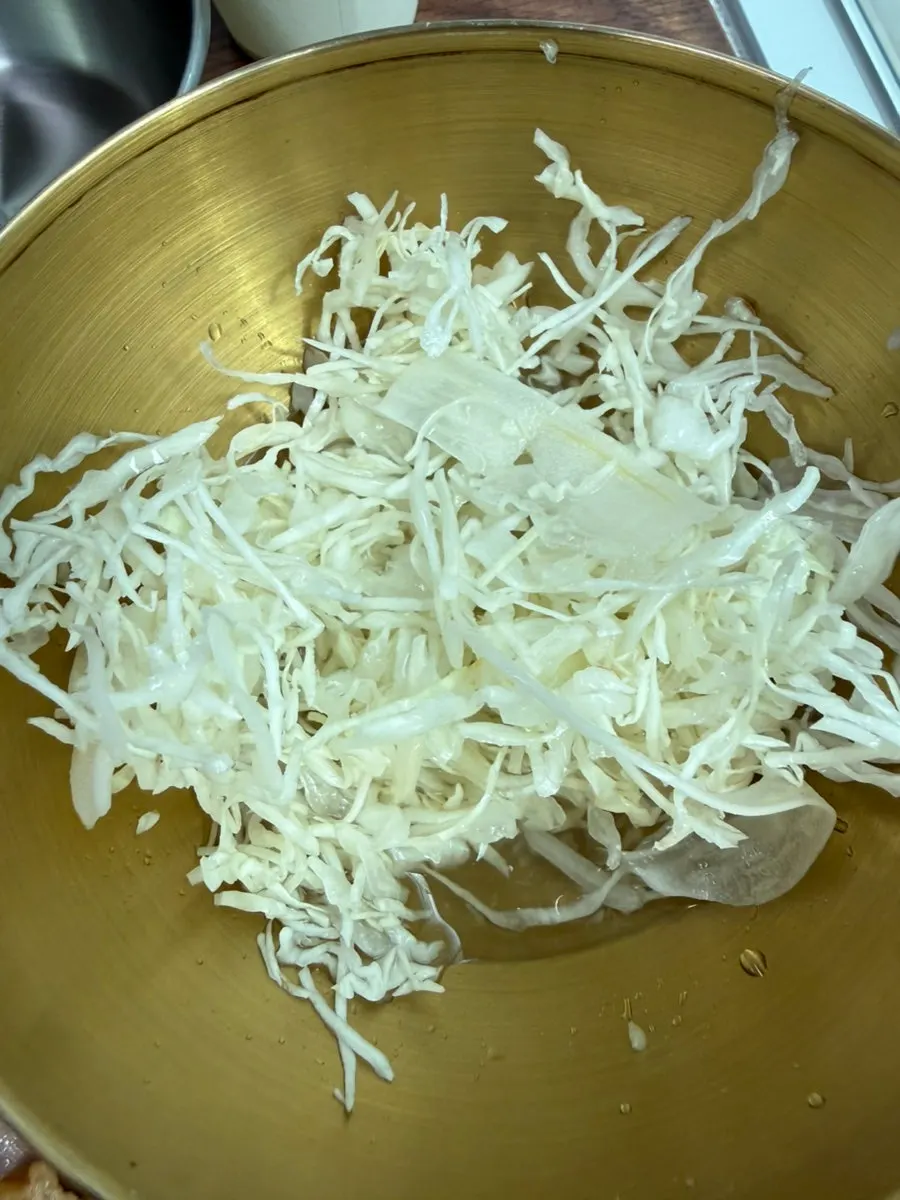 Crisp minari pancake and shabu-shabu set