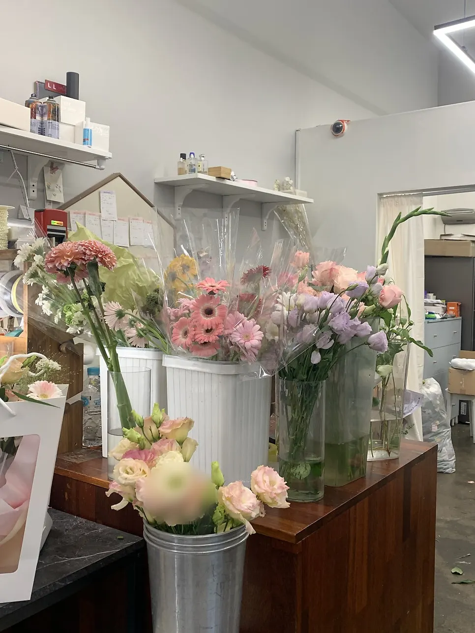 View of the flower shop near the entrance of Lara Flower