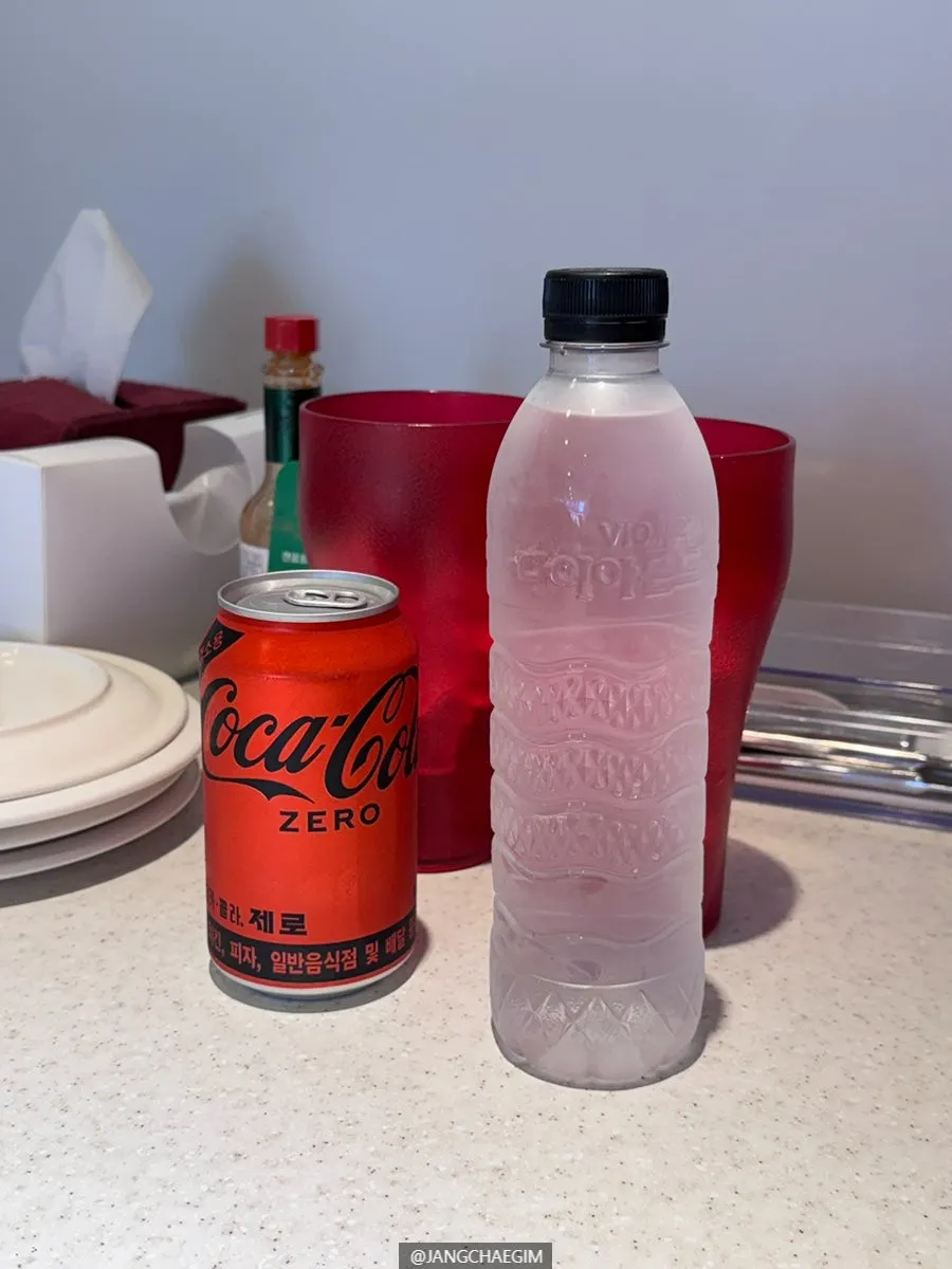 Complimentary bottle of water provided