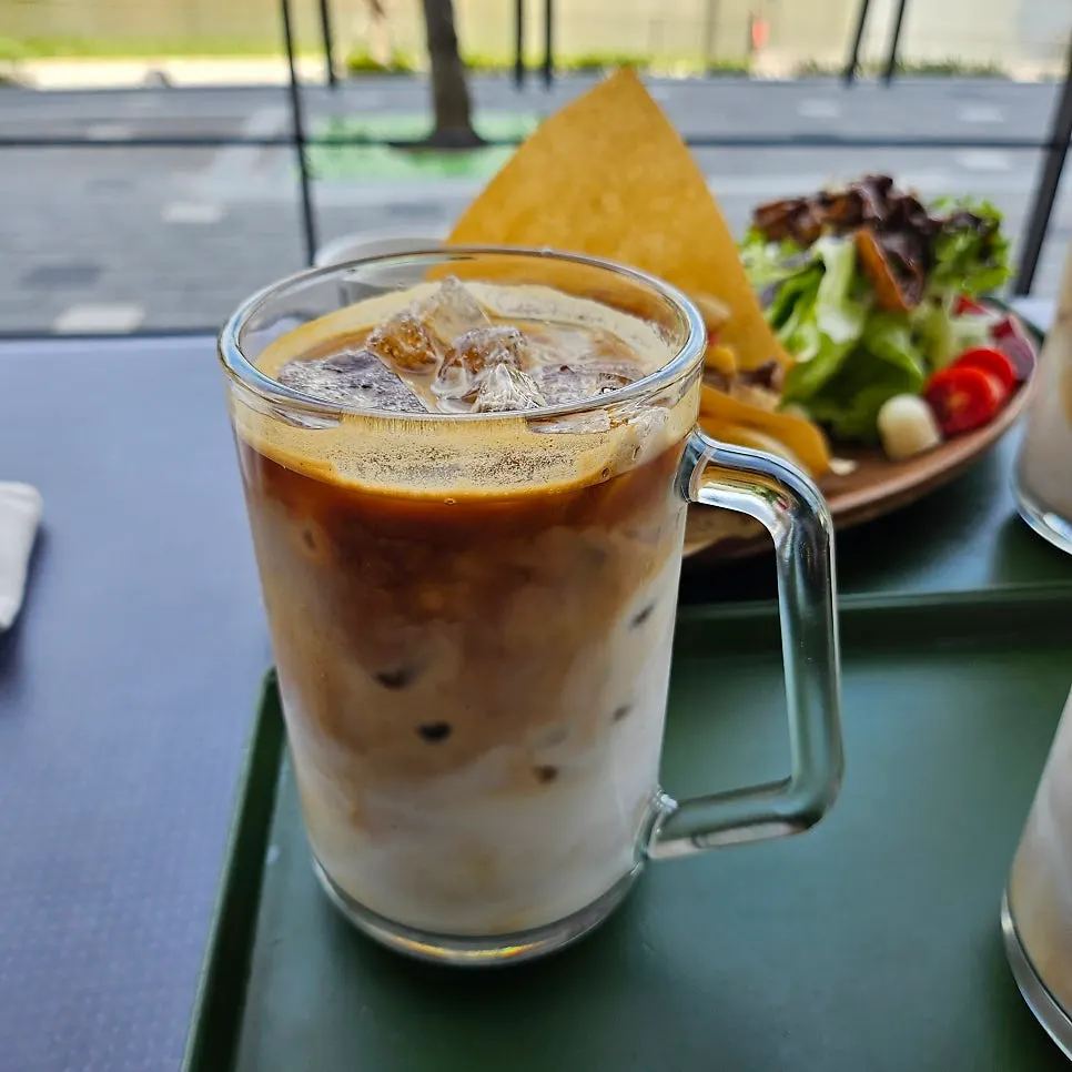 Panini brunch at Cafe The Venezia after a Wirye Waterside Park walk