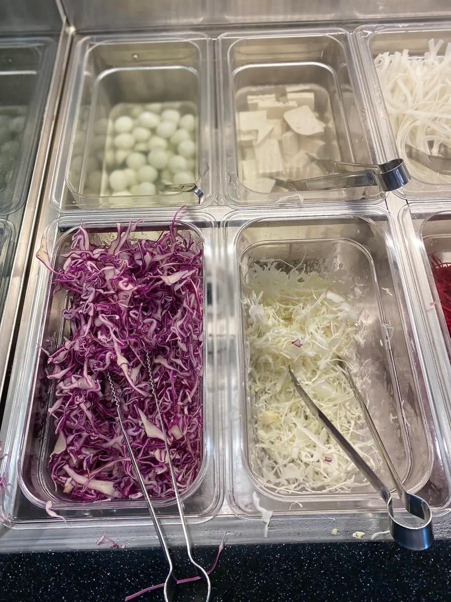 All-you-can-eat shabu-shabu ingredients