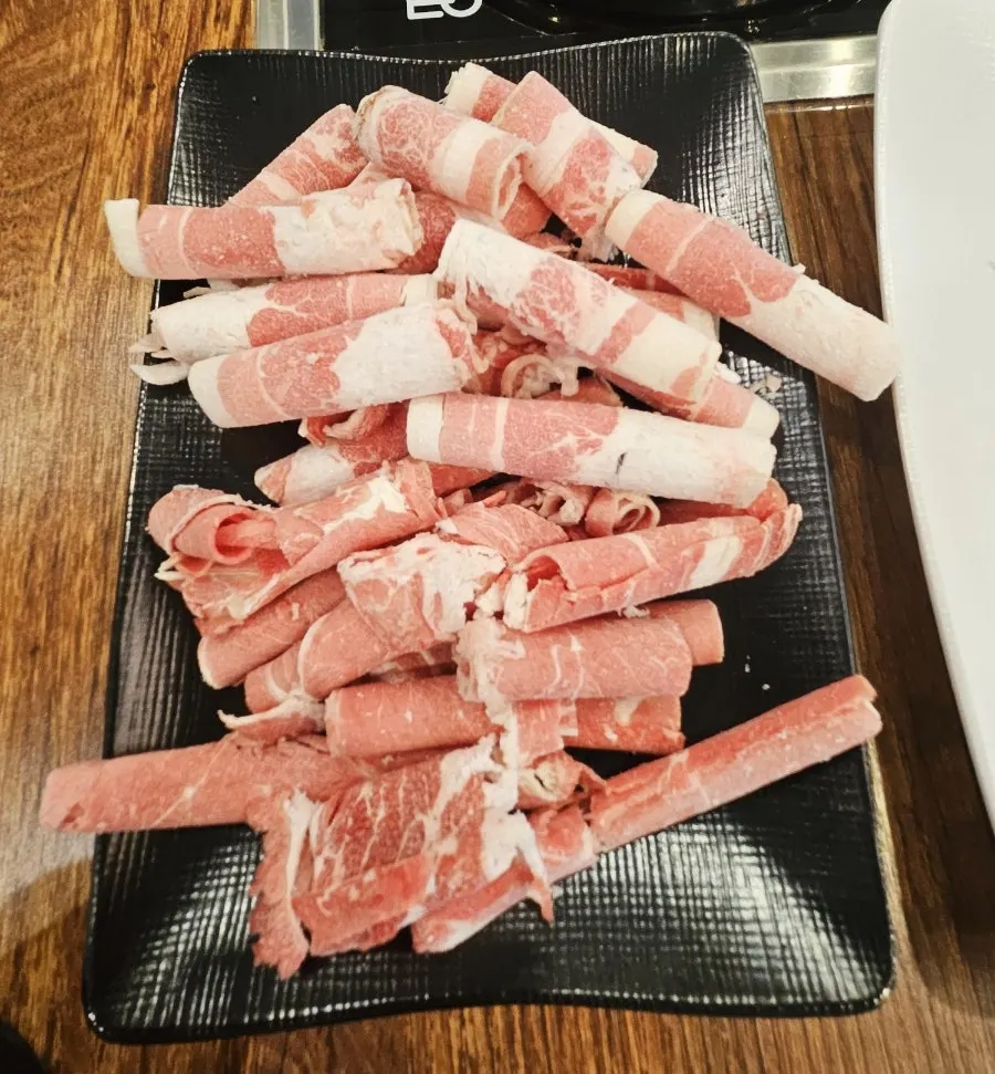 우목심과 유삼겹 소고기