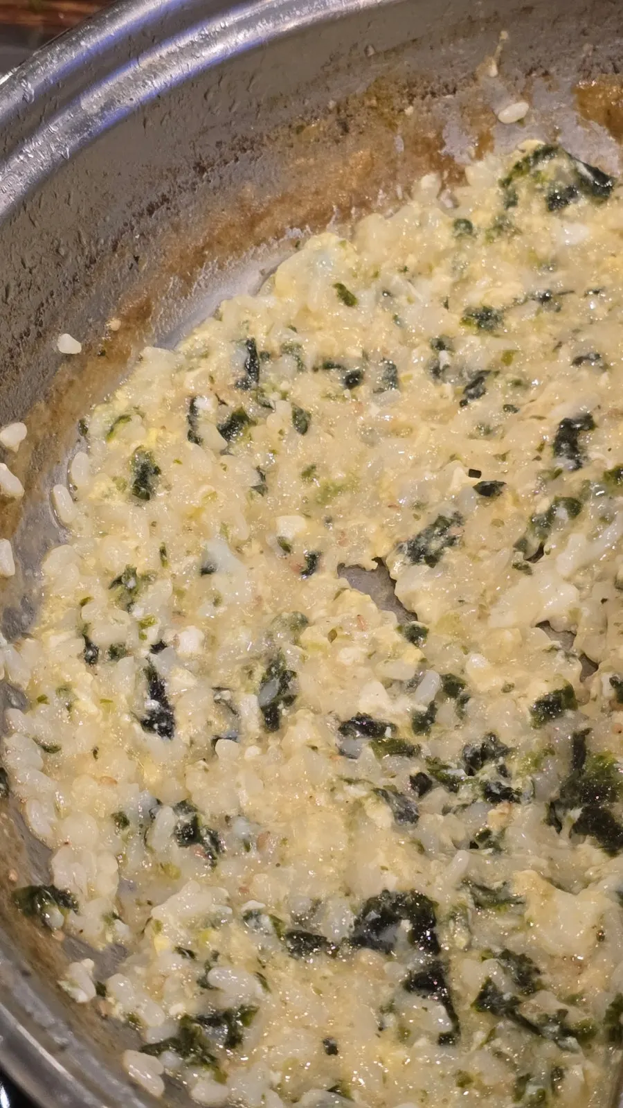 Savory juk made in the broth
