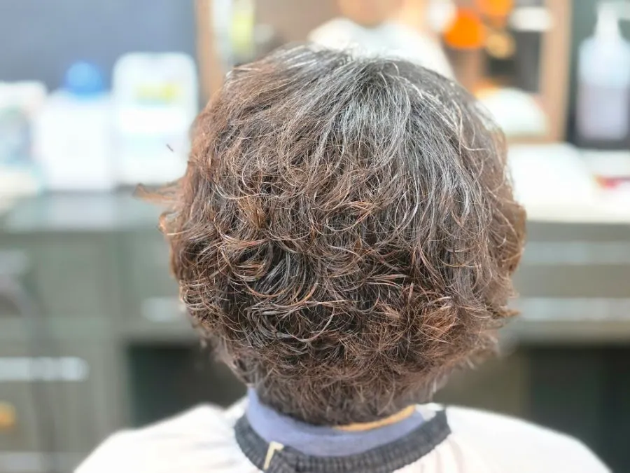 Neat hair after the cut is finished