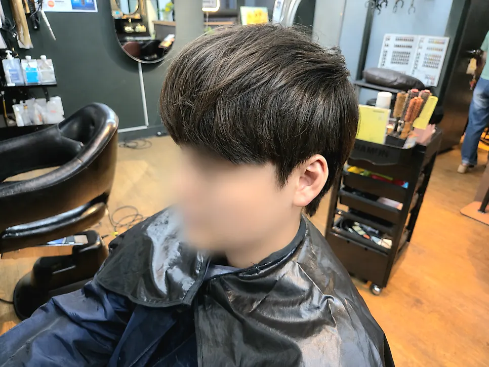 Finished back hair with volume kept alive
